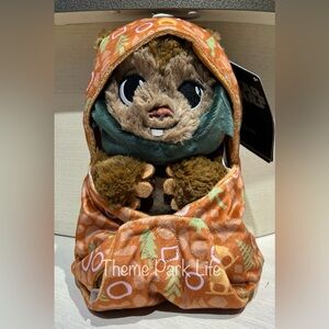 Disney Parks Star Wars Ewok Babies Baby Blanket Swaddle Plush Toy NEW